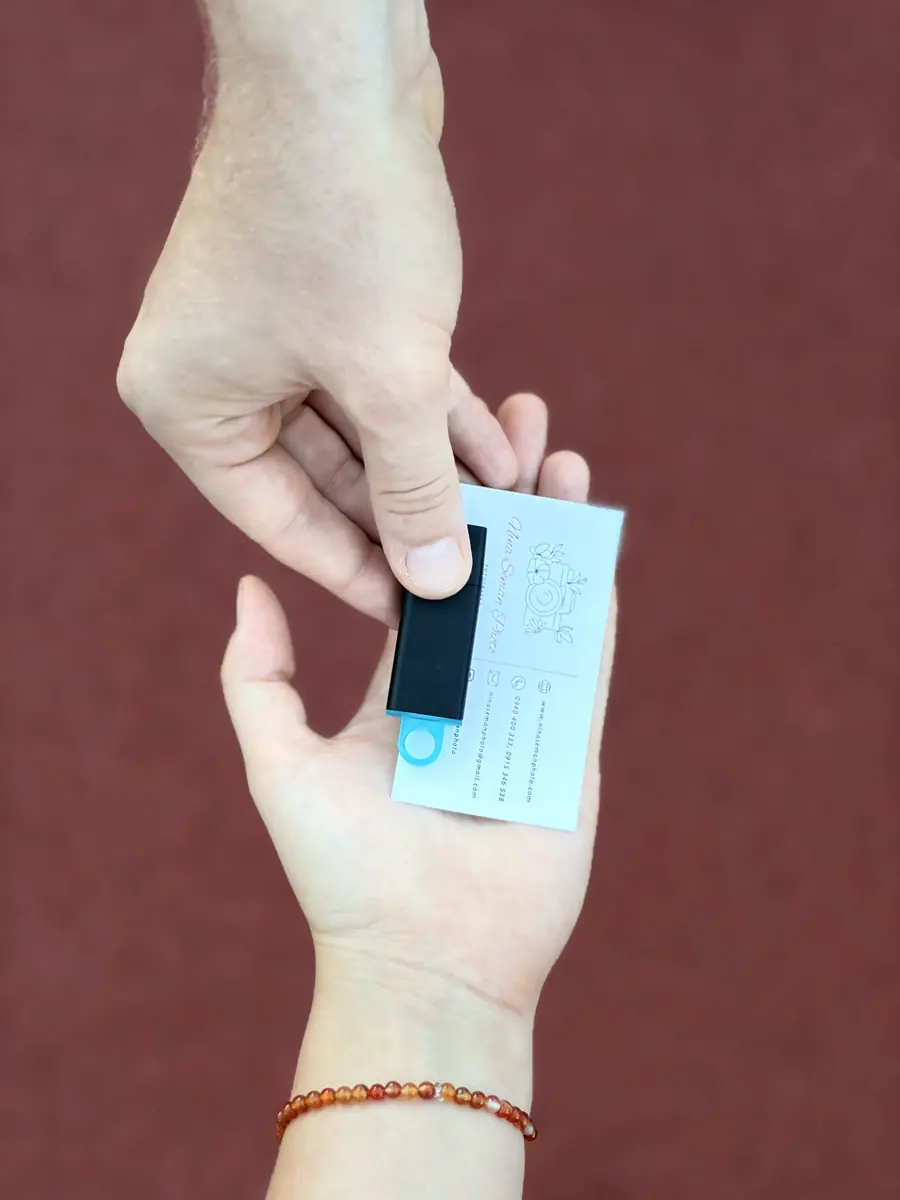 Odovzdanie hotových záznamov na USB kľúči